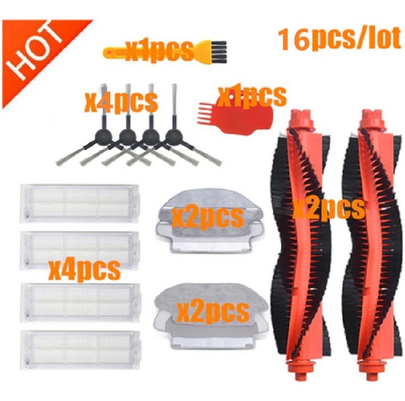 Kit Repuestos para Xiaomi Mi Robot Vacuum-mop P (16pcs)