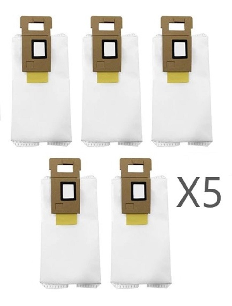 Pack 5 Bolsas de polvo Xiaomi Roborock T7, T7s, T7 Plus, S7 S7 Max