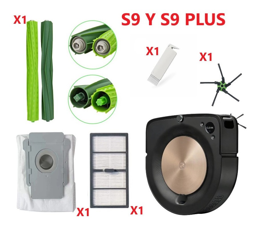 Kit 5 Pcs De Repuestos Para Irobot Roomba S9 Y S9 Plus