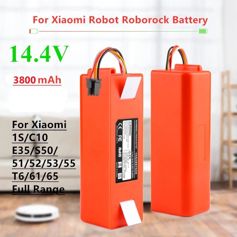 Batería de Litio 14.4v 6000mA para Xiaomi Robot Vacuum-mop1 1s C10