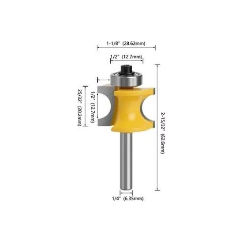 Fresa Madera Rodón Toma ¼ X 28.62mm