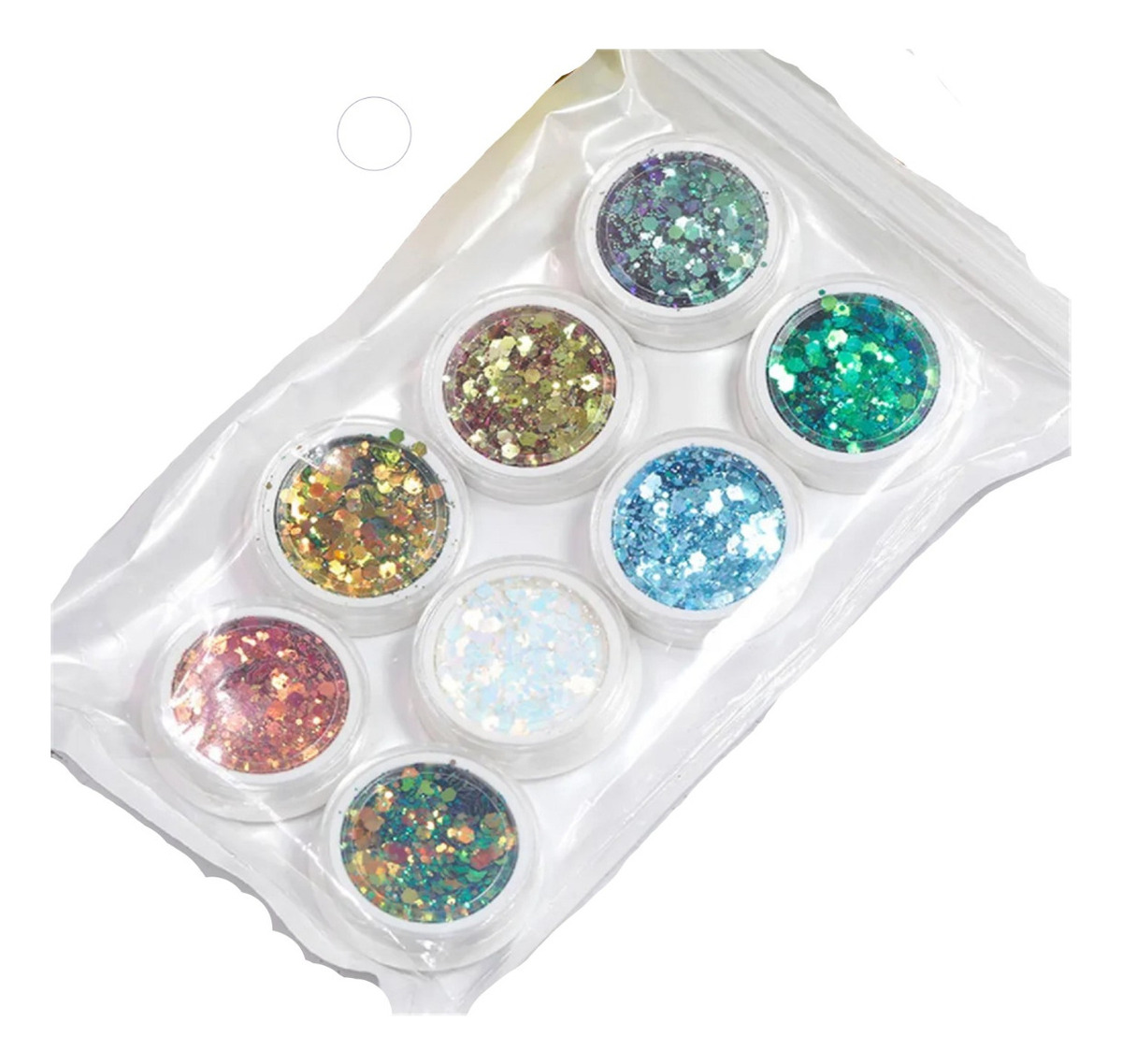 Glitter Para Resina Epoxica 8 Colores Nácar Brillantes