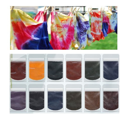 Anilinas Tie Dye 12 Colores 10gr Cu. Teñido Colores Vivos