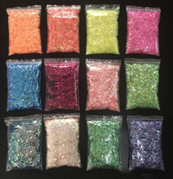 Glitter Para Resina Epoxica 12 Escamas Holográficas 3d Flake
