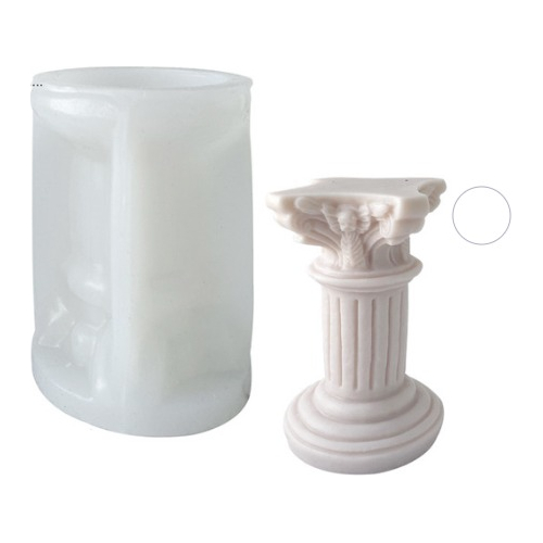 Molde Silicona Velas Y Jabón Columna Romana Modelo E