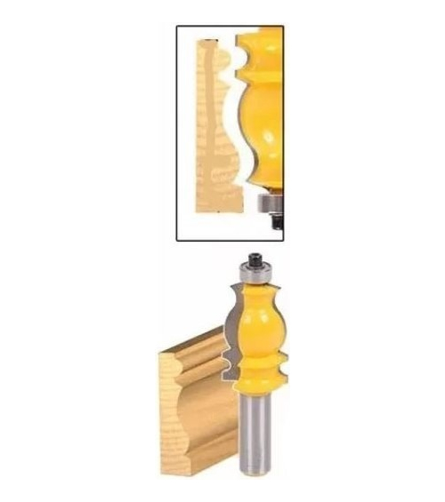 Fresa Madera Moldura Zócalo Marcos Vástago  1/2  No 1