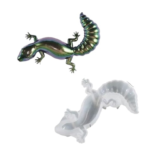 Molde Silicona Resina Uv Jabon Adorno Gecko De Cola Gorda