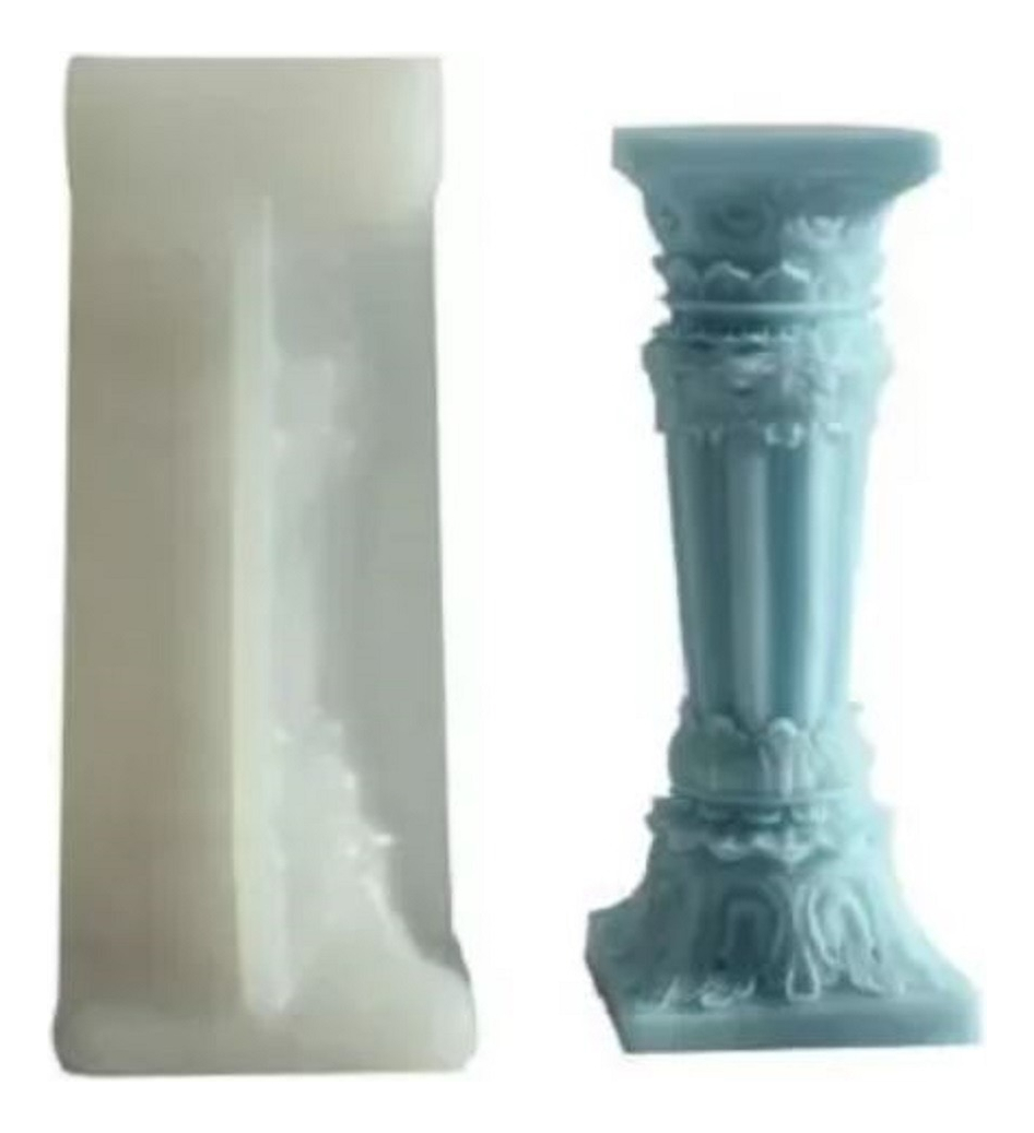 Molde Silicona Velas Y Jabón Columna Romana Modelo 02