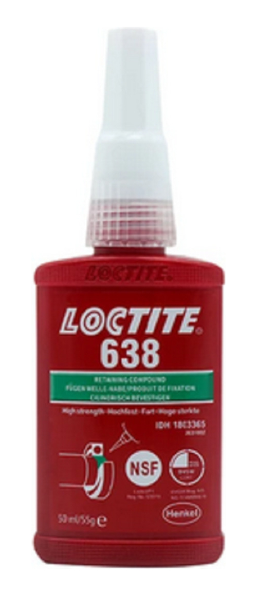 Loctite 638 Fija Ejes Verde 50ml Alta Viscosidad