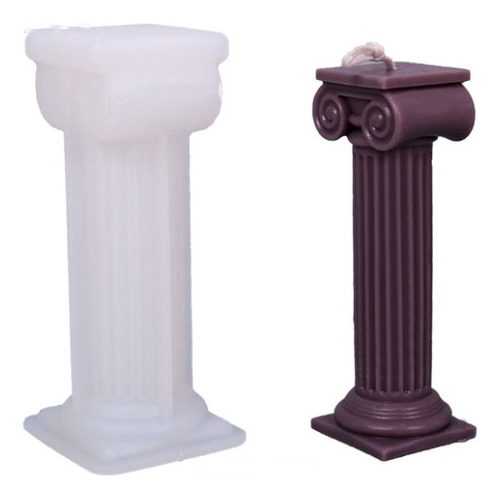 Molde Silicona Velas Y Jabón Columna Romana Modelo H