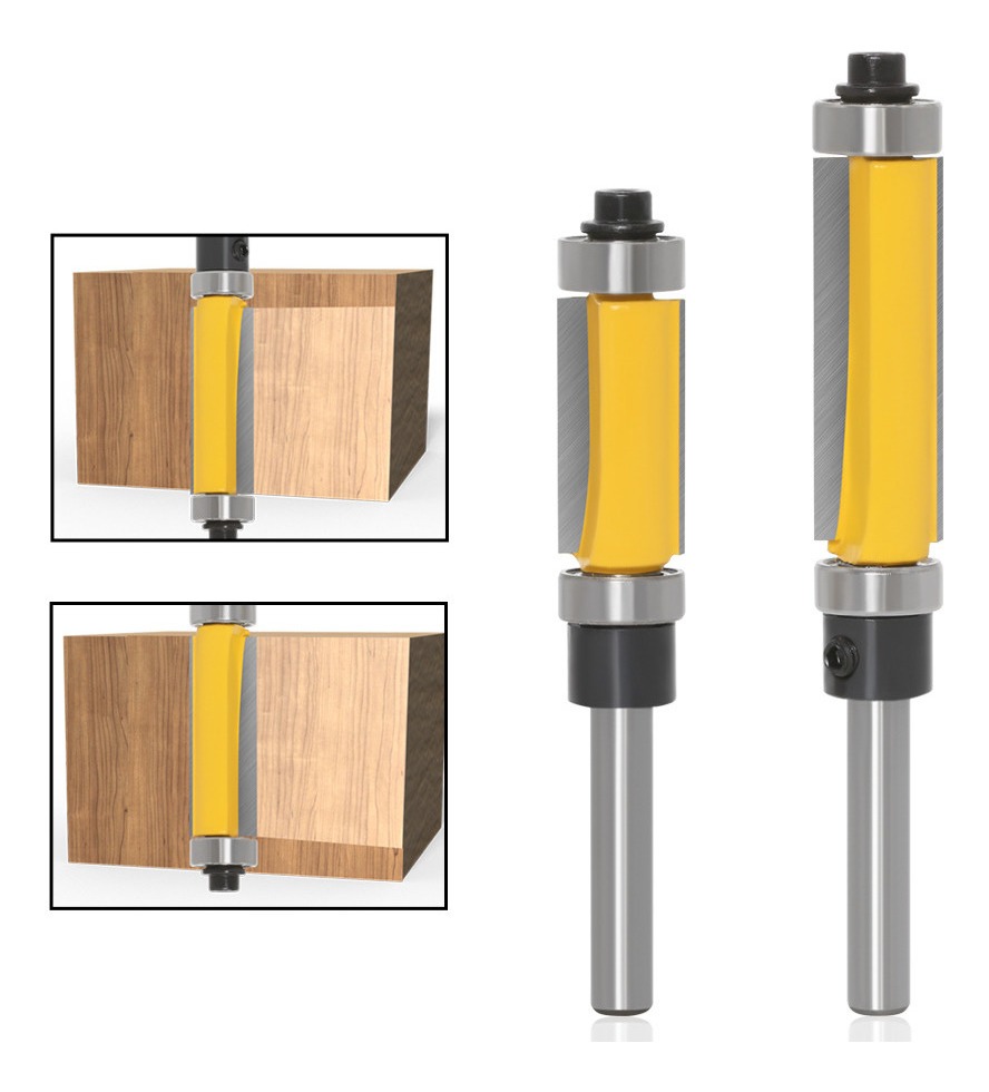 Fresa Madera Copiadora Toma 1/4 Doble Rodamientos 2un Dif Me