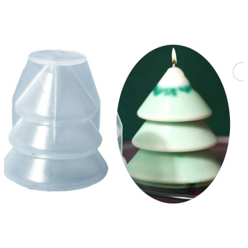 Molde Silicona Velas Y Jabón Árbol De Navidad B