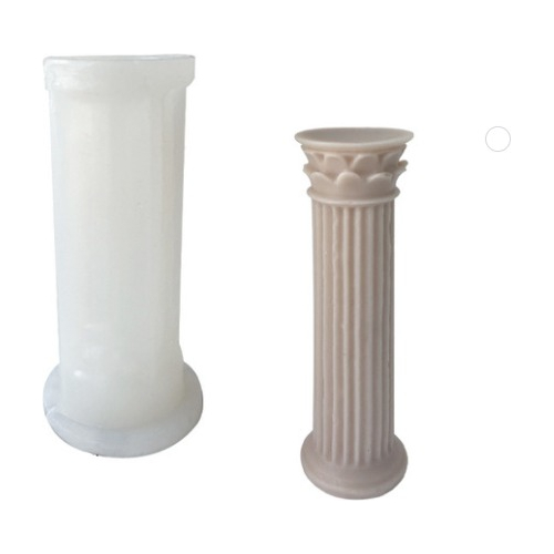 Molde Silicona Velas Y Jabón Columna Romana Modelo C