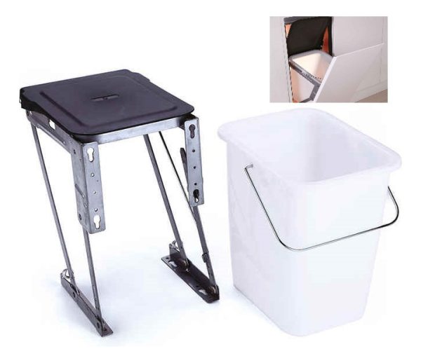 Basurero Para Puerta Cocina Abatible 18lt, 32anc X 37alt 1pc - Imagen 2