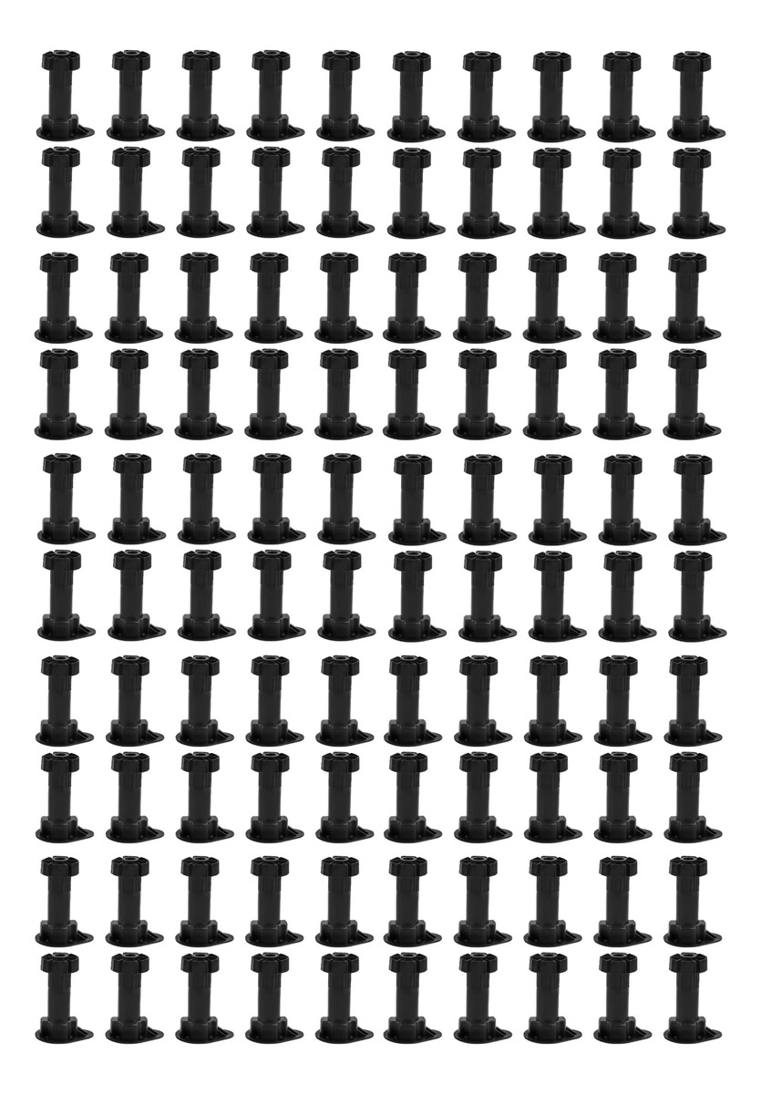 Pata Regulable Mueble Cocina 100 Pcs De 10-12cm Para Zócalo