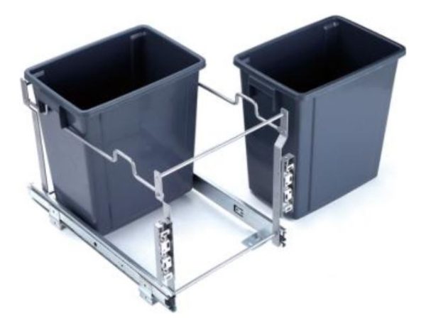 Basurero Mueble Cocina Doble 28lt Con Tapa 1pc - Imagen 5