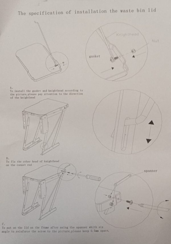 Basurero Para Puerta Cocina Abatible 18lt, 32anc X 37alt 1pc - Imagen 5