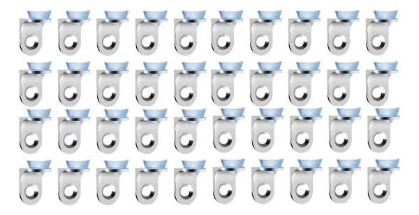 Soporte Repisa Mueble Ventosa Vidrio Sobrepuesto 40psc