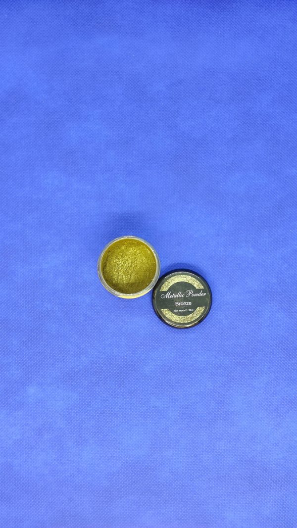 Pigmento Polvo Bronce Metalico Para Resina Slime Jabón 20ml - Imagen 4