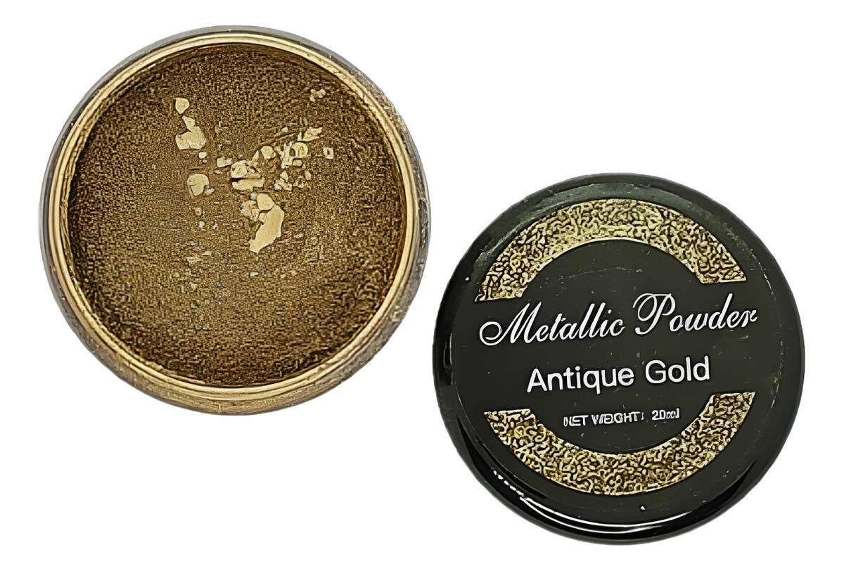 Pigmento Polvo Oro Antiguo Para Resina Slime Jabón 20ml