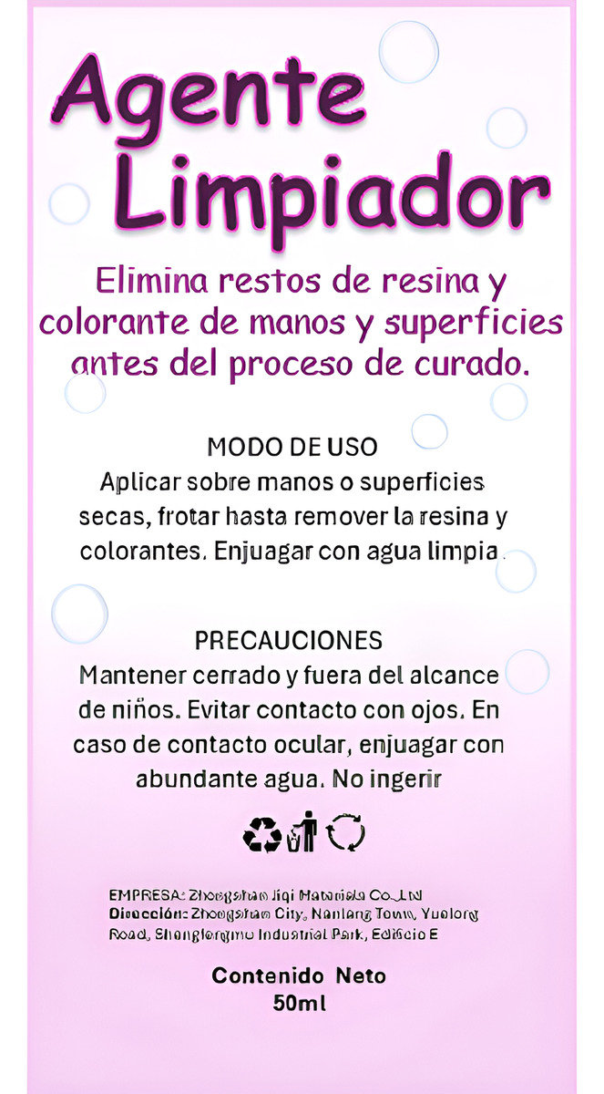 Limpiador De Resina Y Colorantes Para Superficies