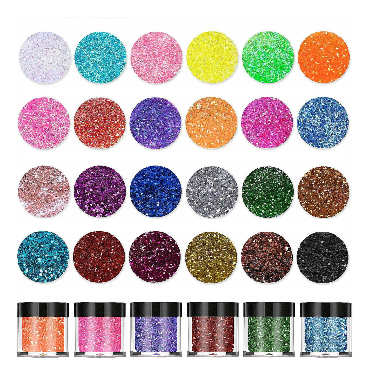 Glitter Para Resina Epoxica 24 Colores Decoración Brillantes