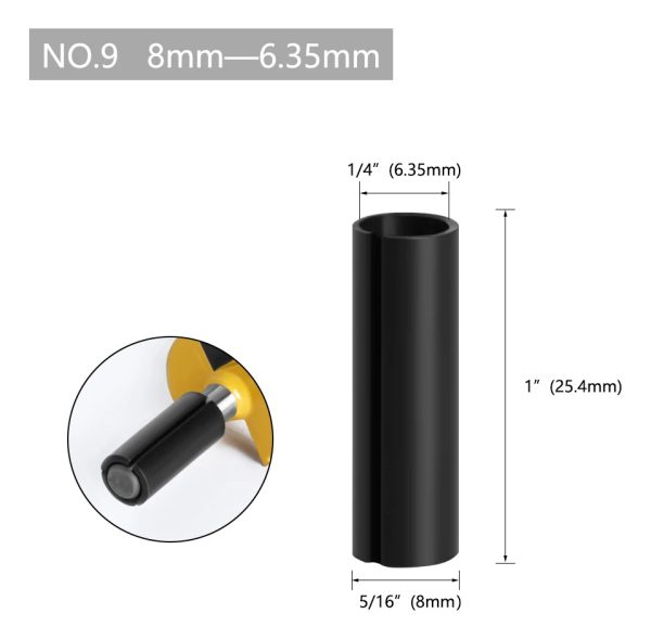 Fresa Reductor Adaptador Vastago Fresadora Router Tupi 5pcs - Imagen 5