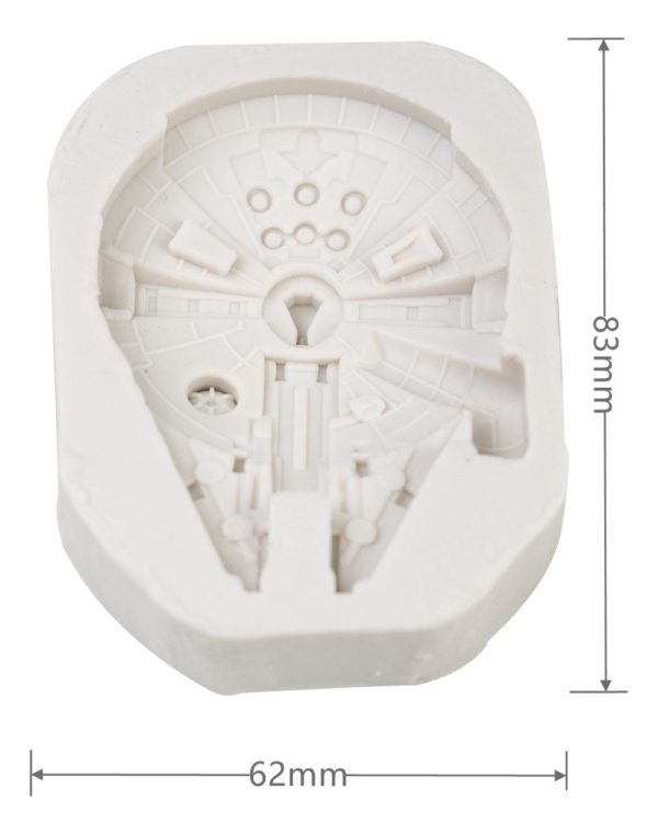 Molde Silicona Velas Y Jabón Star Wars Nave - Imagen 2