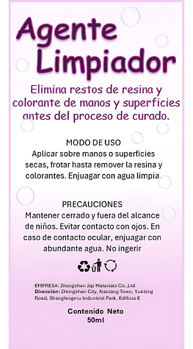 Limpiador De Resina Y Colorantes Para Manos