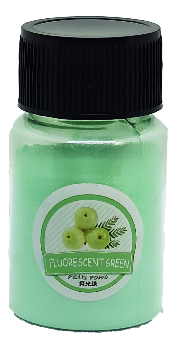 Pigmento Polvo Verde Fluor Para Resina 20ml Efecto Marmol