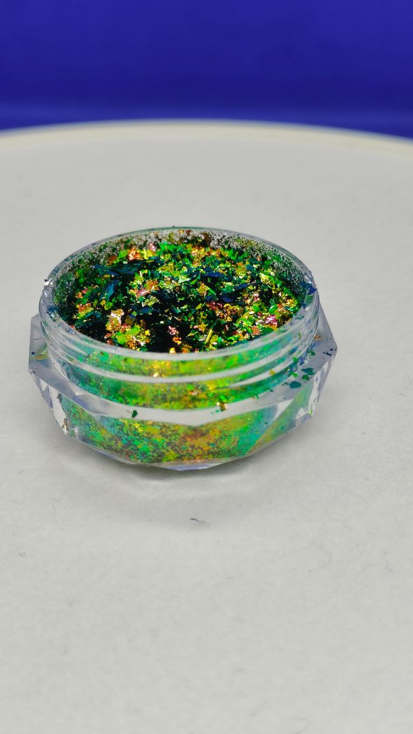 Pigmento Escamas Camaleon Fucsia Para Resina Slime Uñas Vela - Imagen 4
