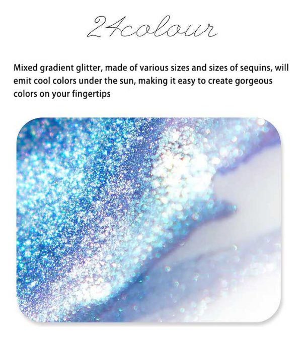 Glitter Para Resina Epoxica 24 Colores Decoración Brillantes - Imagen 6