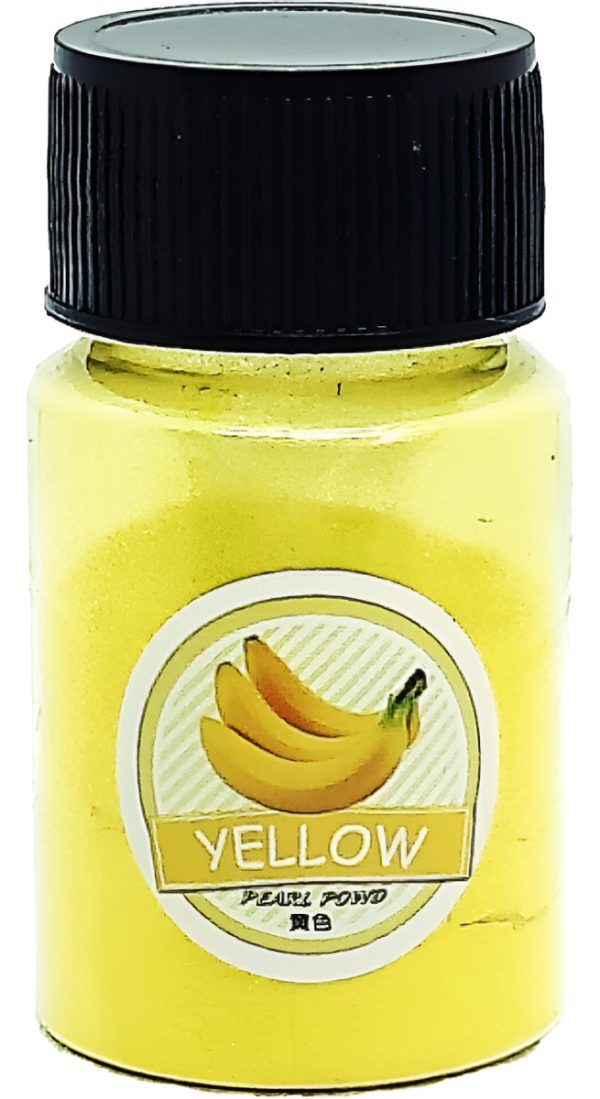 Pigmento En Polvo Amarillo Para Resina 20ml Efecto Marmol