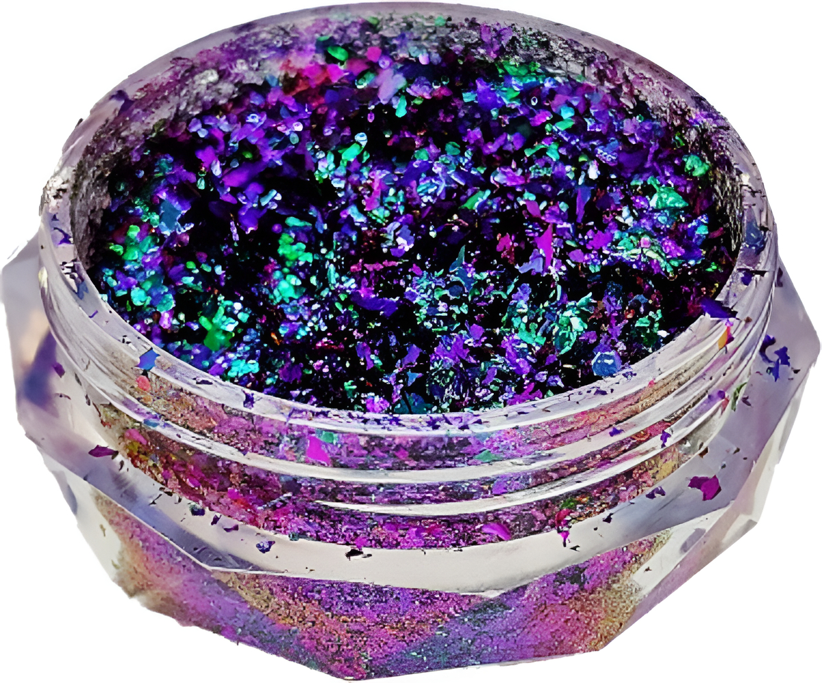 Pigmento Escamas Camaleon Verde Resina Slime Uñas Vela
