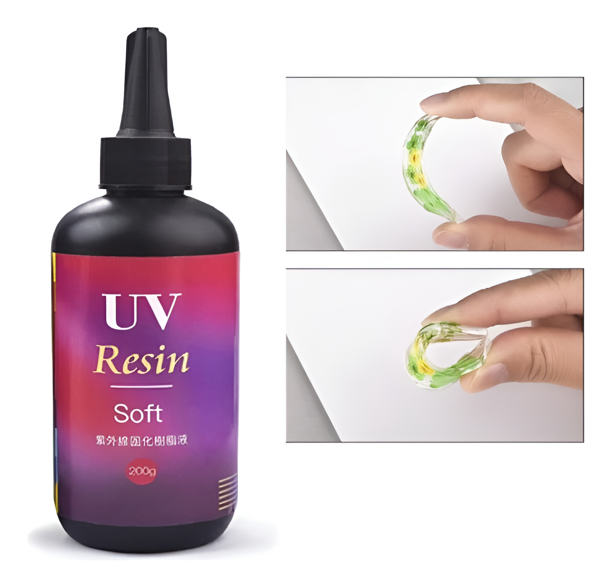 Resina Uv Cristal Soft Gel 200g Para Fundas De Celular