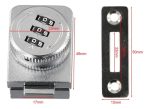 Cerradura Puerta Vidrio Mueble Simple De 3 A 8mm Con Clave - Imagen 3