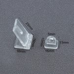 Aldaba Acrílico 5 Unidades De 40x16x3mm Porta Candado - Imagen 2