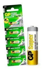 Pila Alcalina Gp Batteries Super 27a 12v Cilíndrica 200mah Pack 5