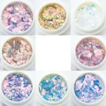 8 Lentejuelas Glitter Nácar Decoración Uñas Ojos Cuerpo - Imagen 10