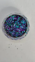 Pigmento Escamas Camaleon Verde Resina Slime Uñas Vela - Imagen 3