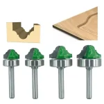 Fresa Madera Moldura Tablero Toma  1/4  Set 4 Pcs