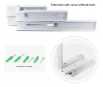 Soporte Microondas Repisa Entendible 30ª47cm Blanco 1par - Imagen 2
