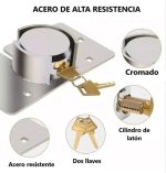 Chapa Cerraduras De Seguridad Para Camion Bodega Cobertizo - Imagen 4
