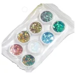 Glitter Para Resina Epoxica 8 Colores Nácar Brillantes