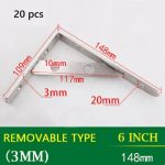 Soporte Escuadra Repisa Colgador 15cm 20p 10par Inox - Imagen 2