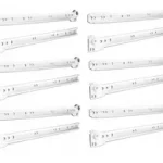 Corredera Riel Blanco 25 Cm, Sbp, Self-closing, 5par