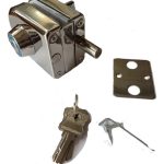 Cerradura Puerta Vidrio De 8 A 12mm Llave Pestillo Muro Cdo1