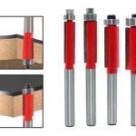 Set 4 Fresas Copiadoras Vastago 1/4 Rod Abajo