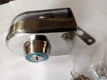 Cerradura Puerta Vidrio De 8 A 12mm Llave A Muro O Piso - Imagen 3