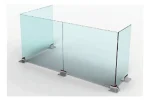 Soporte División Separador Para Vidrio Panel T 2pcs Inox.304 - Imagen 5